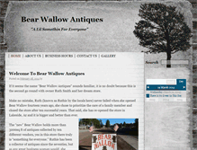Tablet Screenshot of bearwallowantiques.com